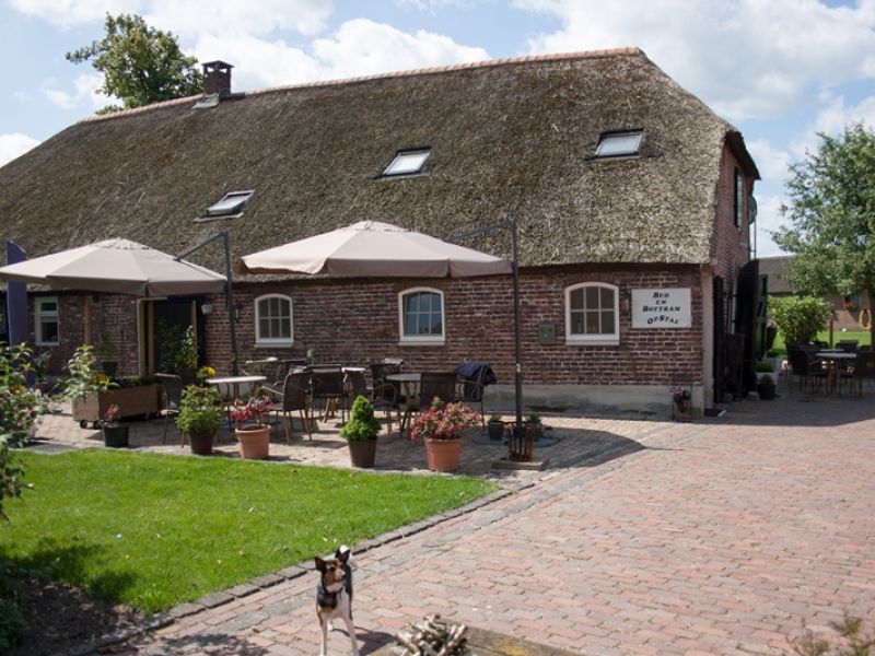 Overdekt terras bij 't OpStalhuus